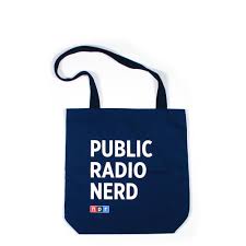 Public Radio Nerd Tote Navy Npr Shop