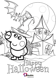 Peppa Pig Happy Halloween Coloring Page Bubakids Com In 2020 Cartoon Coloring Pages Halloween Coloring Pages Peppa Pig Coloring Pages