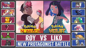 ROY vs LIKO | New Pokémon Protagonist Prediction Battle (Scarlet & Violet  Anime) - YouTube