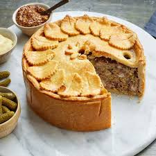 Martha S Deep Dish Meat Pie Is Impressive Inside And Out Hot Water Crust Recipe Meat Pie Hot Water Crust Pastry