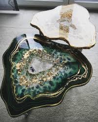 Pin By Rabbit Food On Home In 2021 Resin Art Decor Resin Table