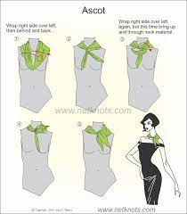 How To Tie The Ascot Knot Illustrated And Described Ways To Tie Scarves Scarf Knots How To Wear Scarves