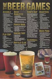 Beer Games College Poster 24x36 Beer Games Beer Drinking Games Fun Drinking Games