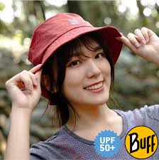 西班牙BUFF】可收納漁夫帽.休閒運動防曬帽.遮陽帽.中盤帽/防曬.可折疊收納/ BF122591-404 赭紅刷紋天嵐戶外用品（登山.露營.旅遊）