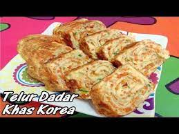 Cara Membuat Telur Dadar Gulung Khas Korea Gyeran Mari Youtube Resep Tahu Makanan Resep
