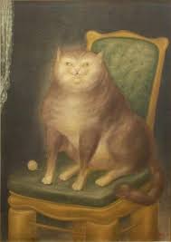 Fernando Botero The Cat Widewalls In 2020 Cat Painting Cat Art Fernando Botero