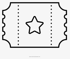 Giveaway from movie ticket coloring page. Movie Ticket Coloring Page Fair Drawing Ticket Hd Png Download Kindpng
