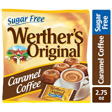This is the perfect candy made with coffee for anyone that likes a mild coffee flavor and a whole lot of sugar. Werthers Original Hard Sugar Free Caramel Coffee Candy 2 75 Oz Walmart Com Walmart Com