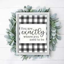 Black And White Buffalo Plaid Classroom Decor Farmhouse Signs Farmhouse Printable Buffalo Plaid Signs You Etsy In 2020 Farmhouse Wall Art Plaid Sign Farmhouse Signs