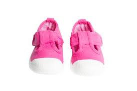 Chus Shoes Girls Chris Canvas Velcro T Strap Fuchsia Pink