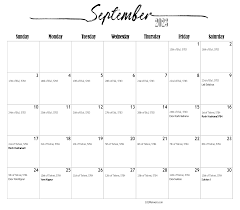 September 2023 Calendar With Jewish Holidays