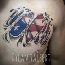 Tattoo puerto rican flag american flag bald eagle by the red parlour. Puerto Rican Flag By Dylan Talbert Rip Tattoonow