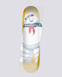 Applying grip tape to a skateboard takes a lot of preparation and you're going to need a lot of space to work in. Ghostbuster Stay Puft Skateboard Deck Grip Tape 3665601300163 Element