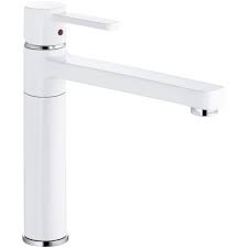 Worlds largest selection of white kitchen faucets at below wholesale prices to the public. Kludi Zenta White Kitchen Mixer 389739175 Chrome White Swivel Spout