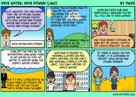 Cute Comic On Saving Water Power Save Water Water Saving Tips Water Powers