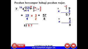 Latihan pecahan tahun 6 operasi darab bahagi in 2020 exam papers 5th grade math private tutors. Matematik Upsr Pecahan Tak Wajar Bahagi Pecahan Wajar 1 Youtube