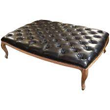 Ships free orders over $39. Very Large Button Tufted Black Faux Leather Ottoman Coffee Table For Sale At 1stdibs