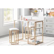Add a flash of panache to your rec room or home bar with this modern bar table. Modern Contemporary Glass Top Bar Table