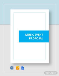 Music Event Proposal Template Word Doc Google Docs Apple Mac Pages In 2020 Event Proposal Event Proposal Template Proposal Templates