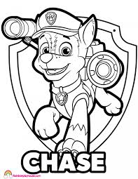 Or color online on our site with the interactive coloring machine. Chase Paw Patrol Coloring Page Coloringnori Coloring Pages For Kids