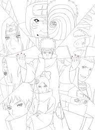 4.4 out of 5 stars 258. Naruto Artbook Akatsuki Lineart Psd By Rollando35 On Deviantart Coloring Home Naruto Drawings Naruto Sketch Anime Lineart