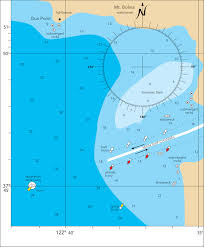 Fig 8 27 In This Nautical Chart For A Harbor The Location Of The