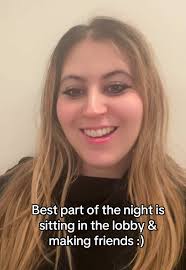 Best part of the night is sitting in the lobby & making friends :)  #JuliainMadison #Wisco #Madtown #Newfriends #Collegetok