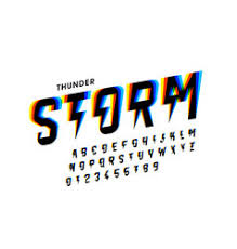 Used to represent insight, clarity, and inspiration. Lightning Bolt Font Vector Images Over 800