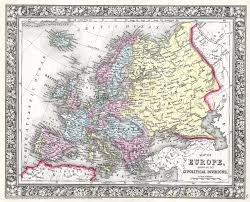 The election of 1860 was one of the most pivotal presidential elections in american history. File 1860 Mitchell Map Of Europe Geographicus Europe M 63 Jpg Wikimedia Commons