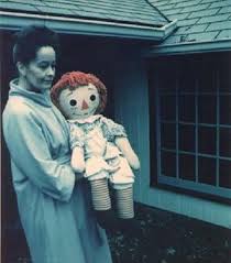 Lorraine Warren Holding The Real Annabelle Doll In The 80 S Annabelle The Haunted Doll Haunted Dolls Annabelle Doll