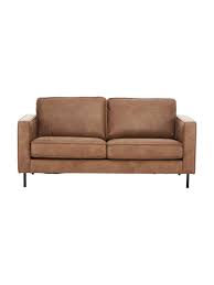 La profondità ideale di un divano salvaspazio dovrebbe essere tra gli 85 e i 95 cm. Divano 2 Posti In Pelle Marrone Hunter Westwingnow
