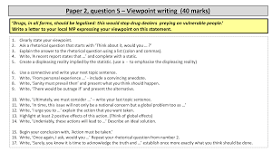 Question 5 english language paper 2 2019. Why I Love Aqa Paper 2 Question 5 Slow Writing A Process And Approach To Viewpoint Writing Susansenglish