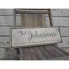 Personalized Family Name Sign Last Name Wood Sign With Established Date Great Wedding Gifts Brida Family Wood Signs Barn Wood Signs Personalized Wood Signs