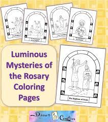 The luminous mysteries of the rosary are prayed on thursday. Free Printable Mysteries Of The Rosary Coloring Pages Drawn2bcreative