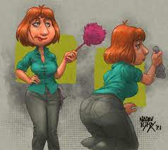 Fanart drawing of Lois Griffin : r/familyguy