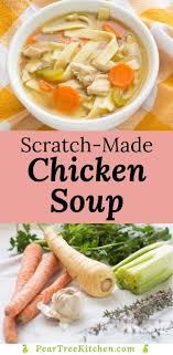 Homemade Chicken Noodle Soup Made With Homemade Chicken Stock Flavored With Vegetables In 2020 Chicken Noodle Soup Recipe Homemade Chicken Noodle Soup Chicken Recipes