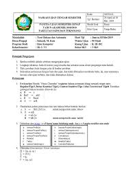 A) teori himpunan c) graph. Soal Mid Teori Bahasa Dan Automata Ik 3 Pdf