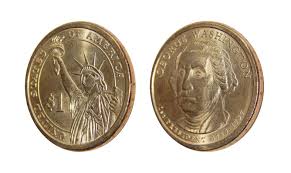 At left the edge is read with obverse up, at right the edge lettering is properly oriented with reverse facing up. Washington Dollar Error Coins