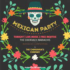Mexican fiesta party invitations start as low as $1.70, so even if you're on a budget you can still get a unique and creative mexican fiesta party invitation! Free Vector Mexican Party Invitation