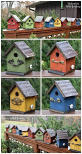 Single Nesting Box With Curved Roof Unique Vintage Or One Of Etsy Bird Houses Painted Bird House Feeder Wood Birdhouses