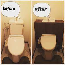 トイレ空間をオシャレに トイレのタンクを隠すdiyが流行ってるよ crasia クラシア badevaerelse diy badevaerelse