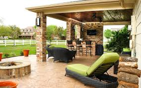 Patio with steel roof enclosure. Houston Patio Cover Dallas Patio Design Katy Texas Custom Patios