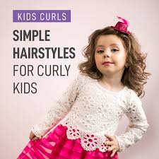 This hairstyle suits girls with long hair and this tend to give a very neat and a tidy look to the kid. Simple Hairstyles For Curly Kids Curl Keeper Curly Hair Solutions