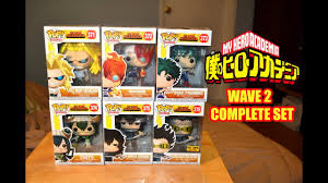 564 my hero academia, deku (hot topic) exclusive. My Hero Academia Funko Pop Wave 2 Complete Set Tsuyu All Might Todoroki Shota Aizawa Deku Youtube