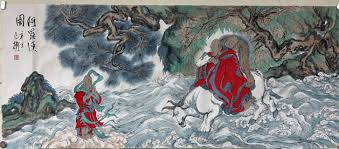 辛丑岁尾来临，范扬精心绘制罗汉与神牛