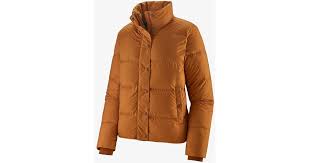Find great deals on ebay for patagonia down jacket womens. Patagonia Synthetic Wood Brown Womens Silent Down Jacket Lyst