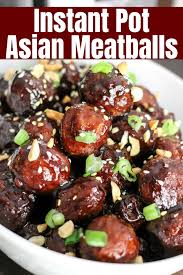 Can be prepared from beef, chicken, turkey, vegetables and more. Instant Pot Asian Meatballs Domestic Superhero