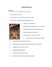 For this quiz on 'raiders of the lost ark', we've put 60 seconds on the clock with 10 questions to beat. English Worksheets Indiana Jones Raiders Of The Lost Ark