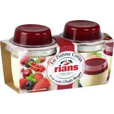 Dessert Panna Cotta Coulis Fruits Rouges Rians Les 2 Pots De 120g A Prix Carrefour Coulis Fruits Rouges Panna Cotta Fruits Rouges