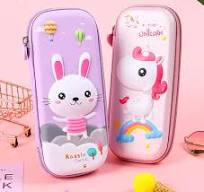 Waterproof 3D EVA Lovely Cartoon Primary School Office Children Students  Promotion Gift Stationery Kids Pencil Bag Box Case (CY3683)